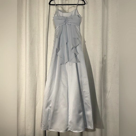 Retro Pale Blue Prom Dress Size 2 - Picture 3 of 6